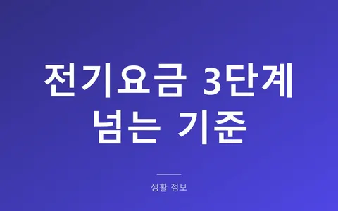 2026 전기요금 누진 3단계, 에어컨 하루 몇 시간이면 450kWh 넘을까